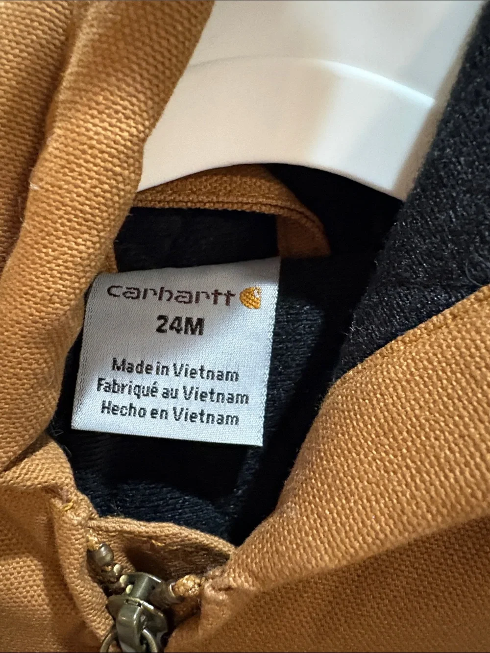 Carhartt Kids Carhartt Brown Hooded Work Jacket